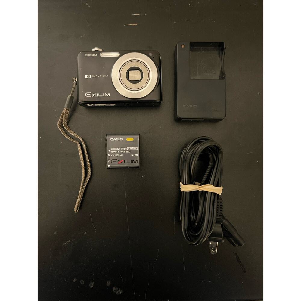 Casio Digital Camera Exilim EX-Z1050 10.1MP Black Tested